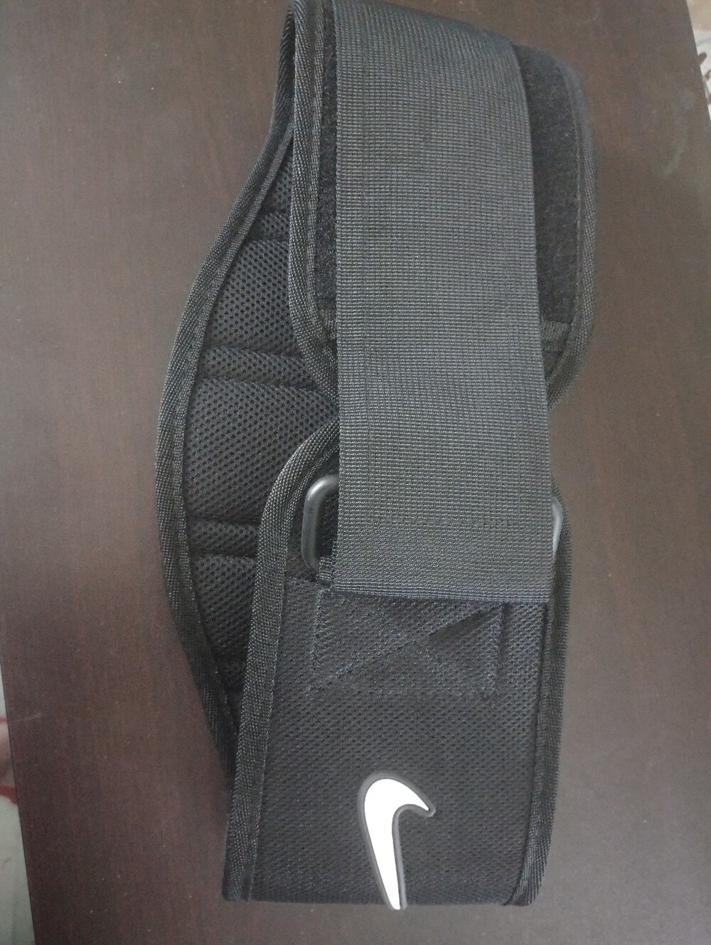 Nike Black Structured Training Belt 3.0 with White Swoosh